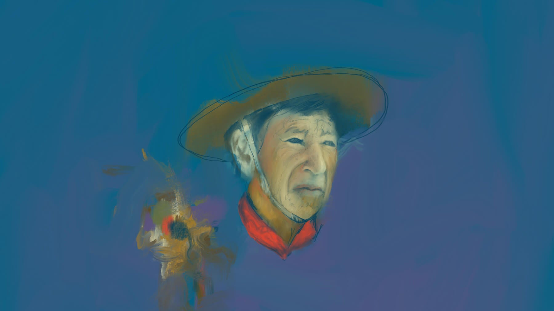 Gaucho painting detail